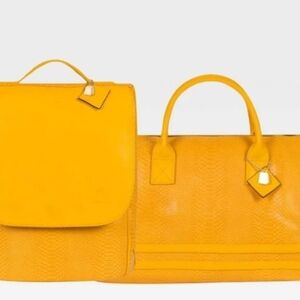 Yellow Designer Women's Bag Set